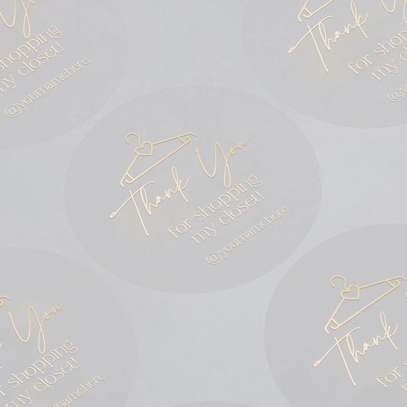 Thank You For Shopping My Closet Stickers with Name • Poshmark Stickers - Picture 6 of 17